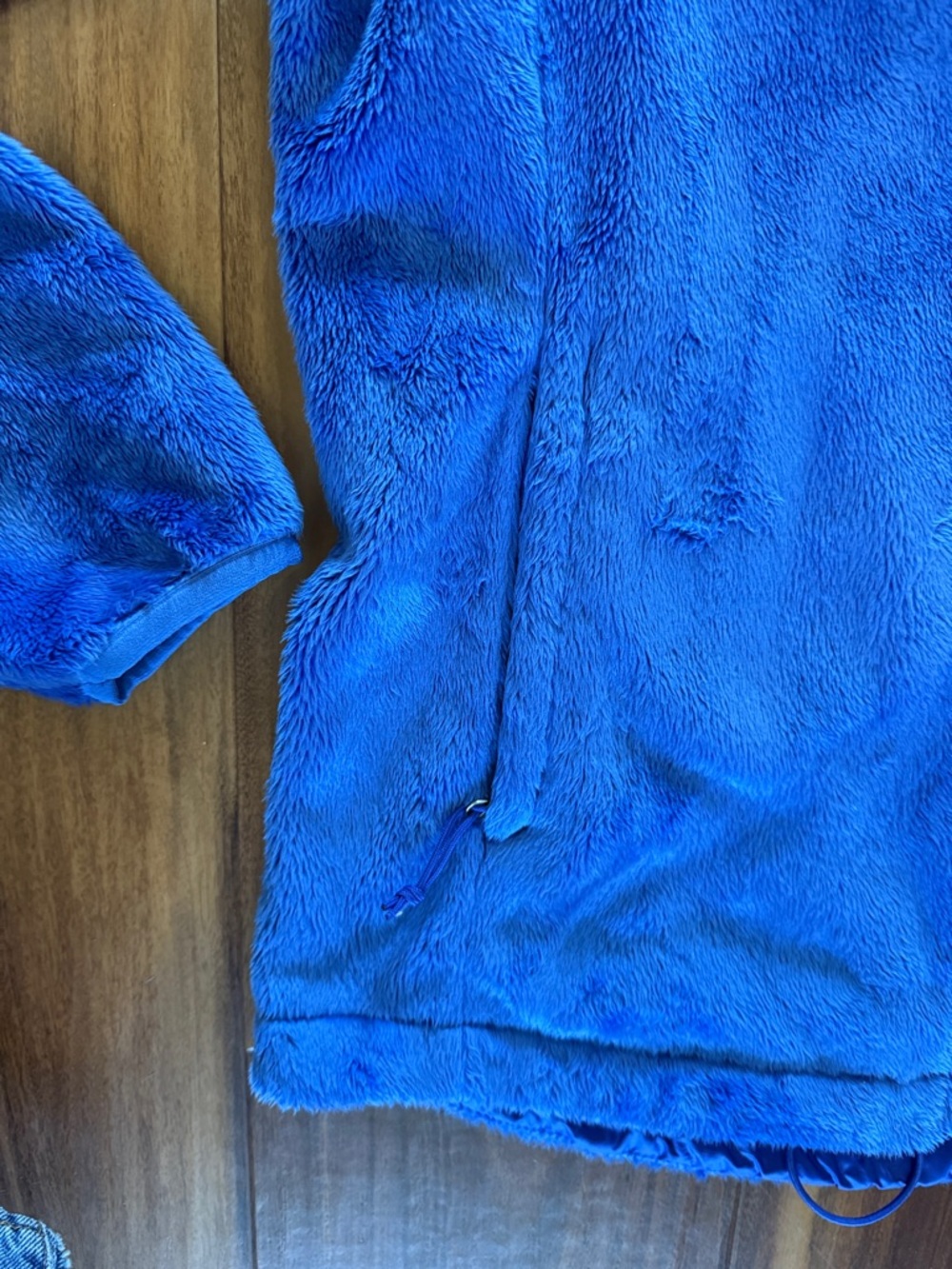 The North Face Royal Blue Plush Fleece Jacket - Picture 5 of 6